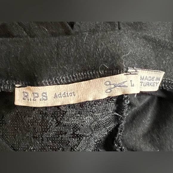 RPS Addict Black Lace Trim Cardigan, Large - Picture 4 of 5